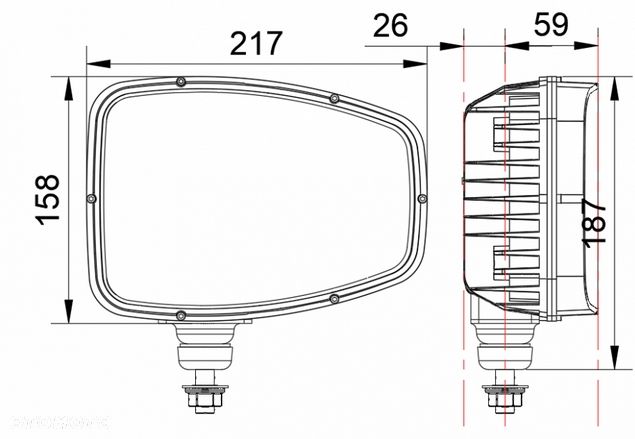 Reflektor drogowy do koparki led drl lampa przednia koparka maszyna - 8