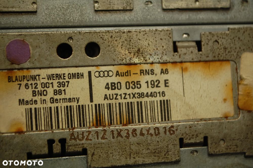 RADIO FABRYCZNE 2 DIN NAWIGACJA 4B0035192E + KOD VW PASSAT B5 AUDI A6 C5 - 4