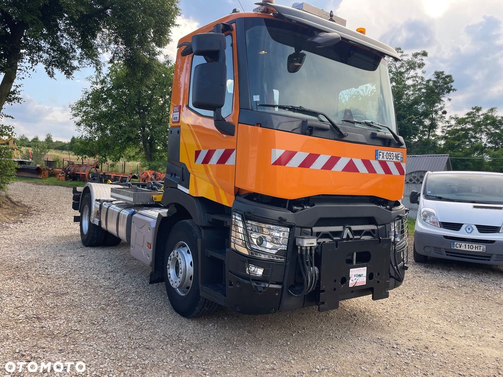 Renault C 440 Kerax Premium Hakowiec PALFINGER T15  Czołownica pojazd specjalny zimowego utrzymania dróg - 6