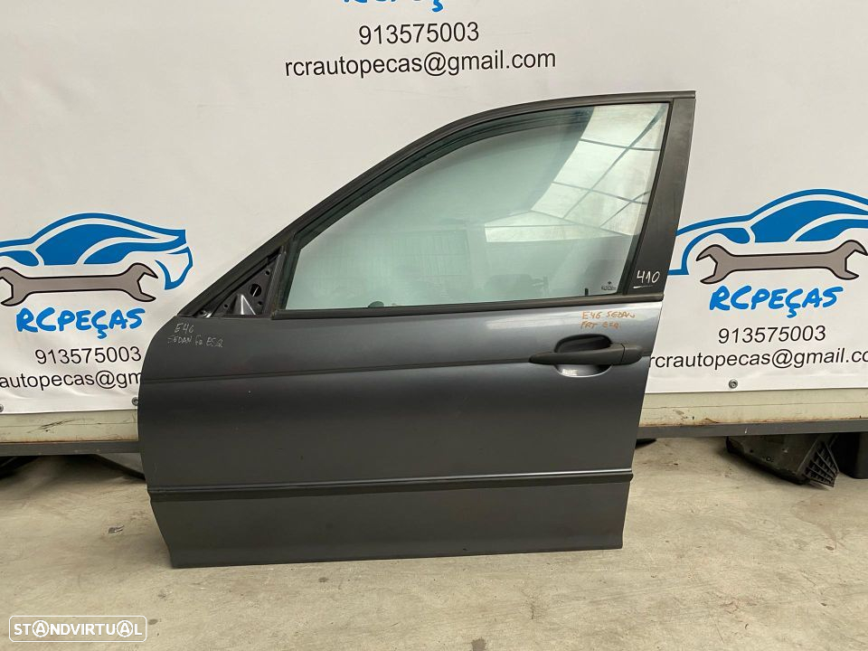 PORTA FRENTE FRONTAL ESQUERDA | BMW SERIE 3 E46 SEDAN CARRO | FECHO ELEVADOR MOTOR PUXADOR VIDRO; - 4