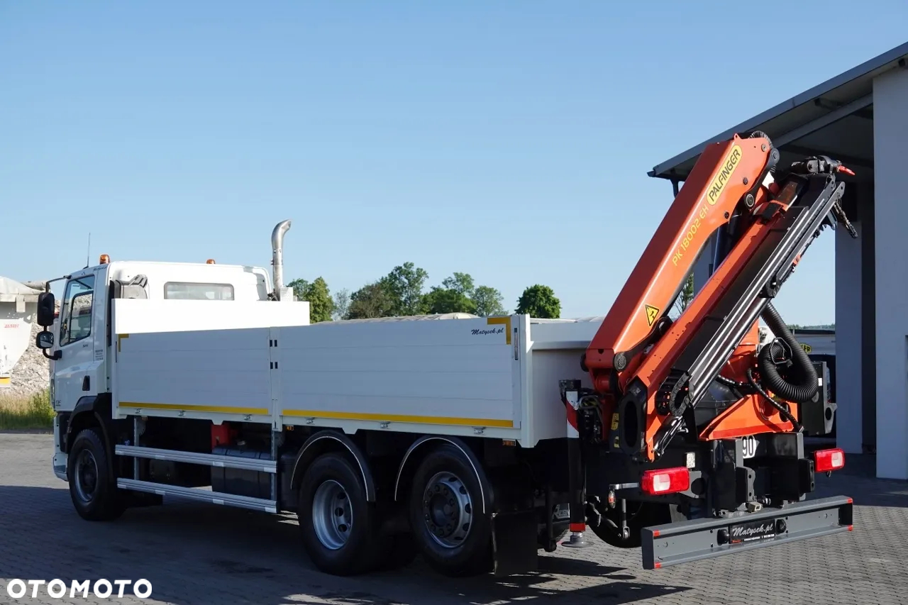 DAF CF 370 / 6x2 / SKRZYNIOWY - paka: 6,4 m / + HDS PALFINGER PK 18002 - max 6 000 kg / PILOT / EURO 6 / OŚ PODNOSZONA - 9