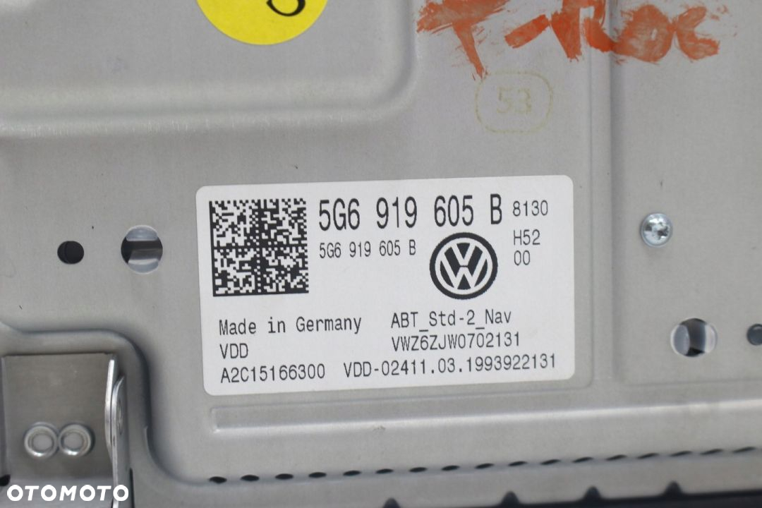 WYŚWIETLACZ 5G6919605B RADIO VW T-ROC - 7