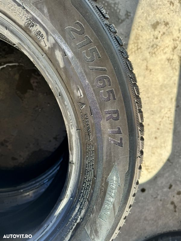 vând 4 anvelope 215/65/17 Michelin de iarnă ca noi - 6
