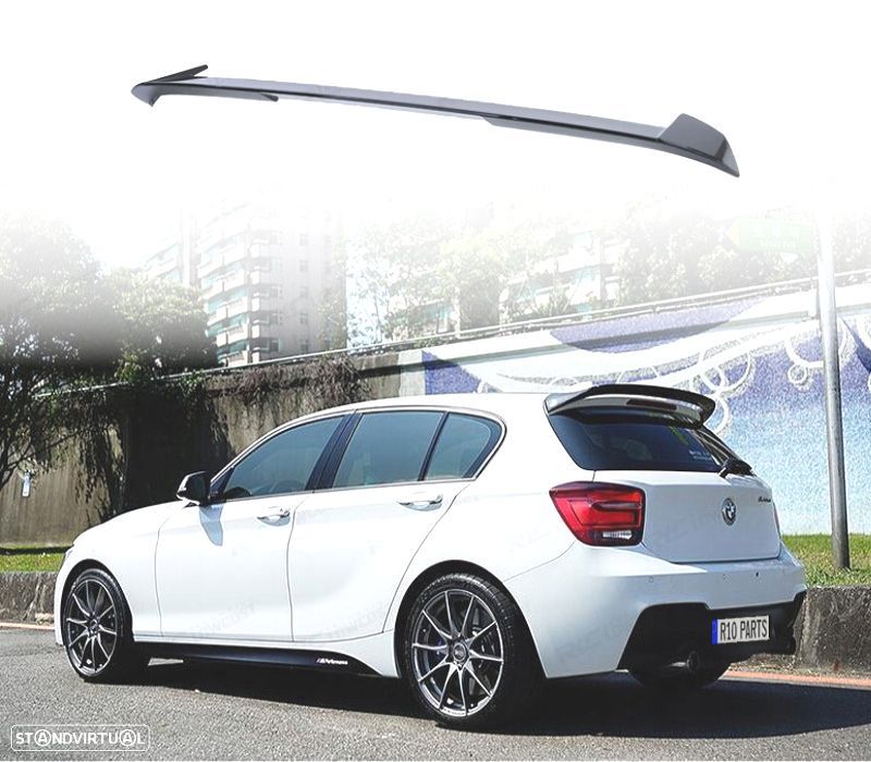 AILERON BMW F20 F21 11-15 LOOK M PERFORMANCE PRETO BRILHANTE - 1