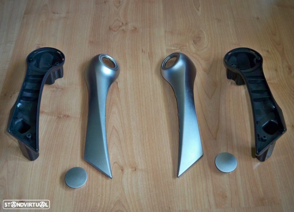 Puxadores pega de porta Renault Megane II  (cinza)    NOVO - 1