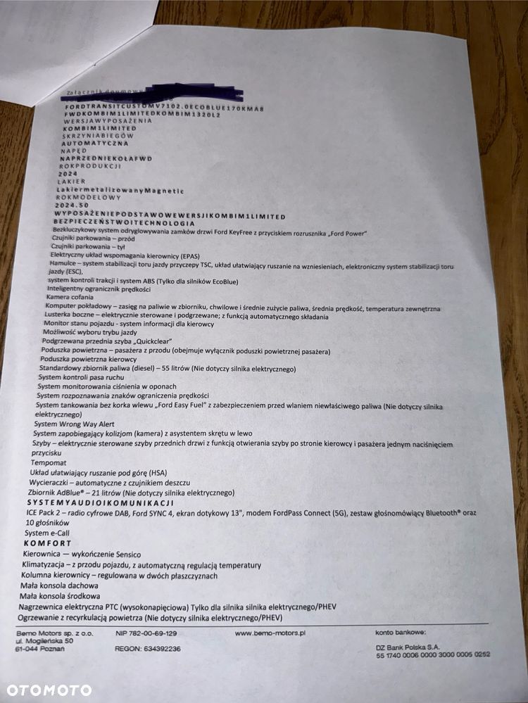 Ford Transit Custom Kombi 320 L2H1 Limited M1 - 10