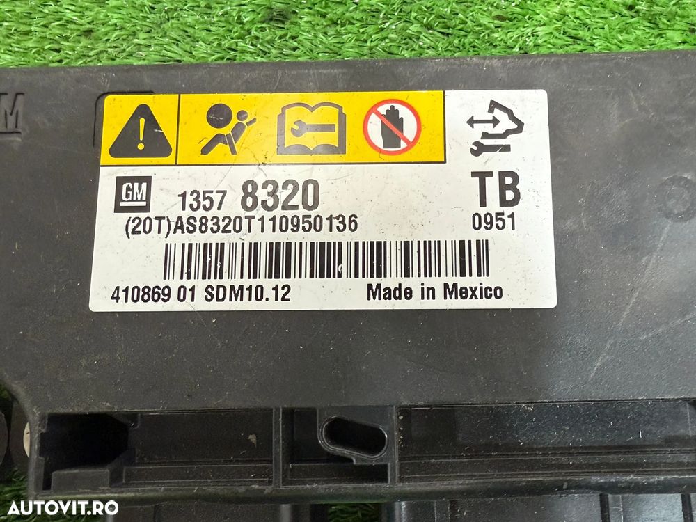 AIRBAG CALCULATOR (5 BUC.) OPEL ASTRA J 1.3 DIESEL 2011 2009-2014 / OPEL ANTARA 2.2 DIESEL 2016 2012-2017 / OPEL INSIGNIA T 2.0 DIESEL 2013 2008-2018 / OPEL INSIGNIA A 2.0 DIESEL 2011 2008-2018 COD OEM 13589833 13588100 13591287 13578320 13574896 - 7