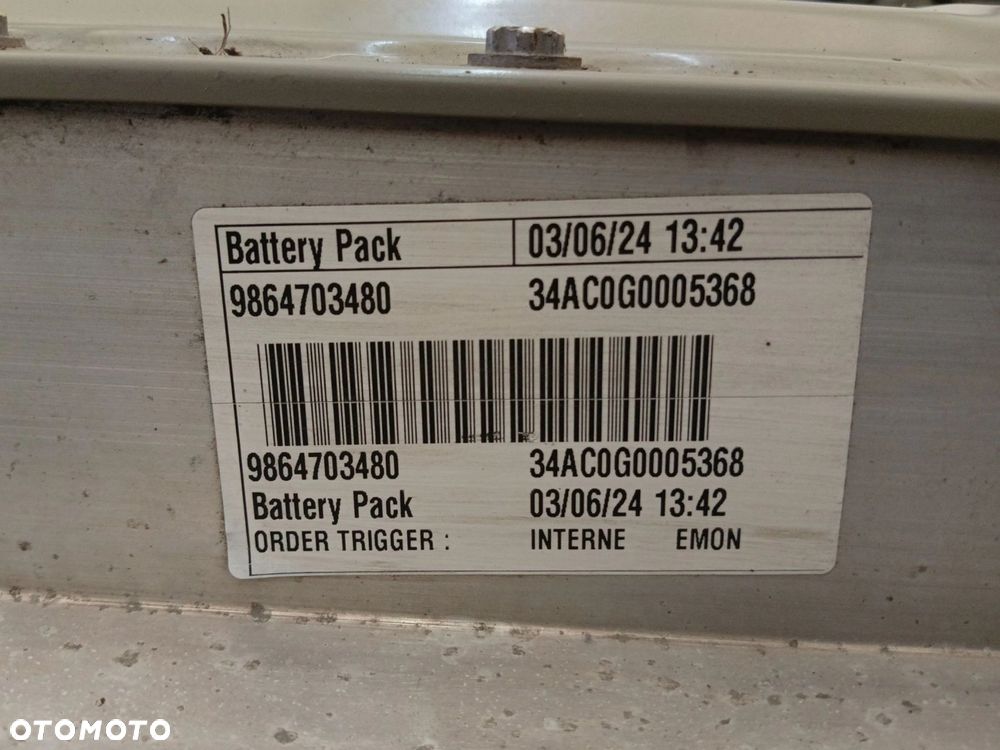 BATERIA AKUMULATOR PEUGEOT 3008 III (2024-) 73kWh 210KM 154kW 9864703480 34AC0G0005368 - 3