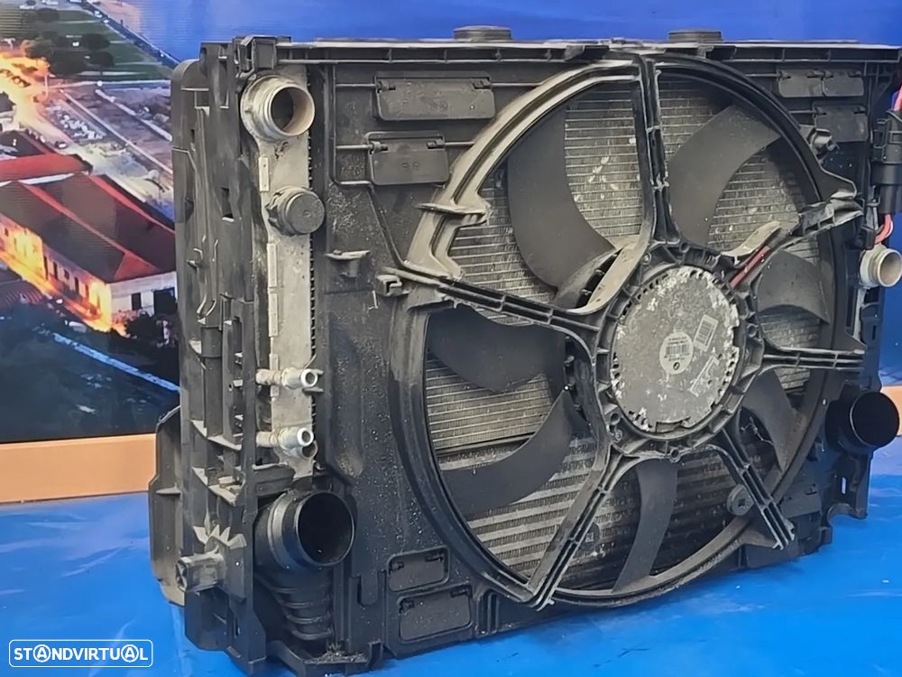 Conjunto de Radiadores + Ventoinha ORIGINAIS BMW Série 7 F01 F02 3.0d 2008+ - 3