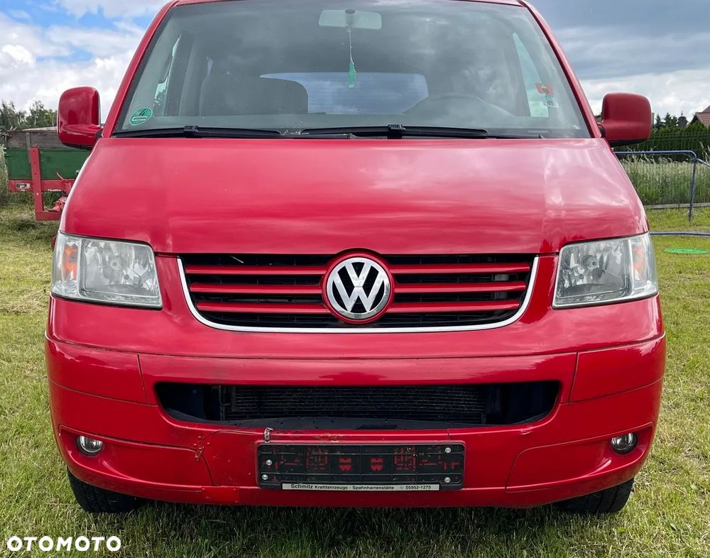 Przód kompletny 1.9 2.5 TDI czerwony LY3D zderzak lampy maska pas przedni chłodnica błotnik VW T5 CARAVELLE DOKA MULTIVAN TRANSPORTER - 3