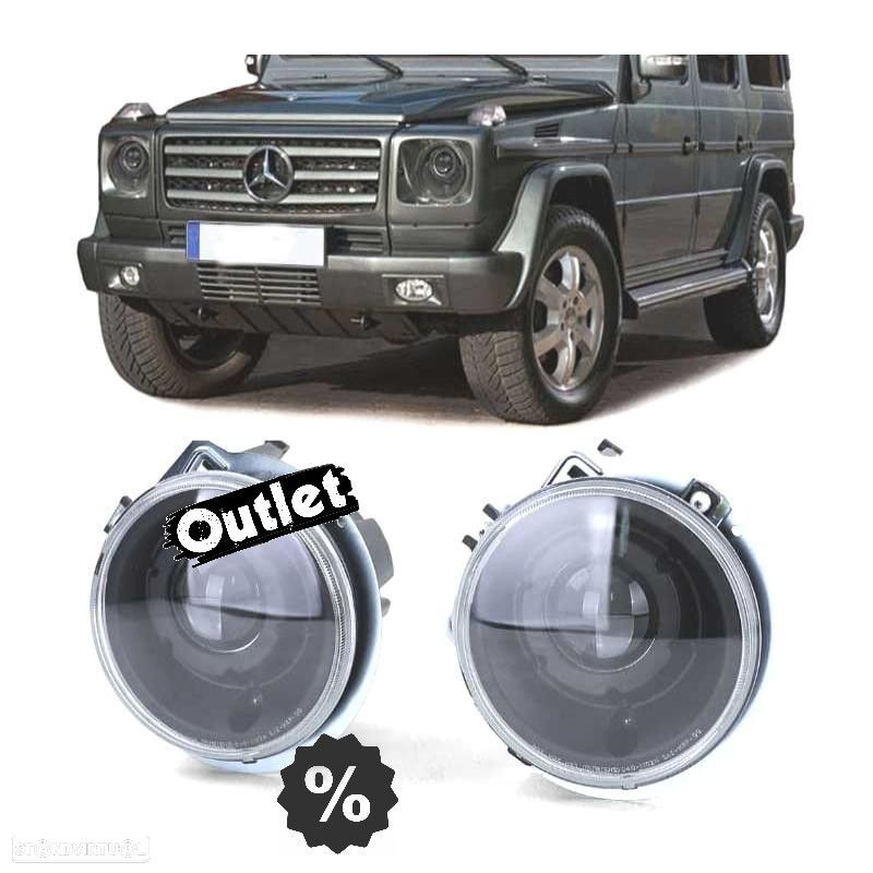 R145703C2. FAROL MERCEDES CLASSE G W463 89- FUNDO NEGRO LOOK AMG G65 - 1