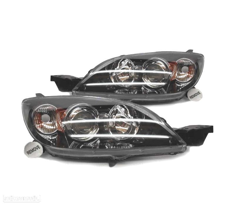 FARÓIS OPTICAS PARA MAZDA 3 HATCHBACK 5P 03-09 - 1