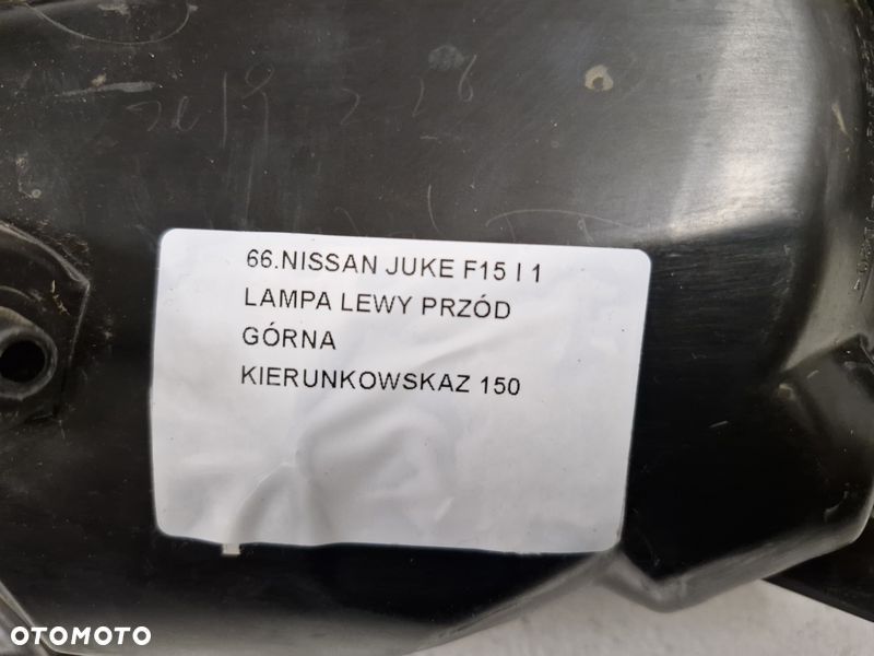 NISSAN JUKE 1 I F15 LAMPA LEWY PRZÓD LEWA PRZEDNIA GÓRNA KIERUNKOWSKAZ - 9