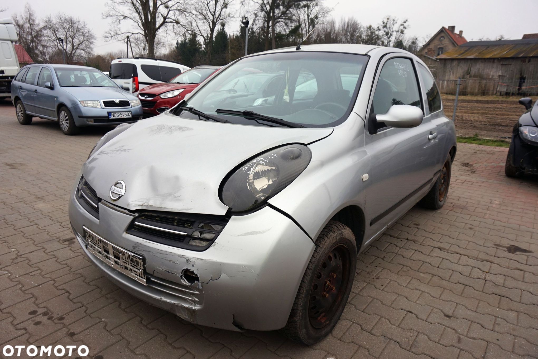 NISSAN MICRA K12 3D HB 2005 KY0 1.2 12V CR12DE 65KM SREBRNY na części - 1