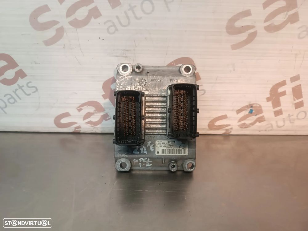 UNIDADE / CENTRALINA DO MOTOR OPEL CORSA C / AGILA 1.2 16V 0261206075 09185450 - 1