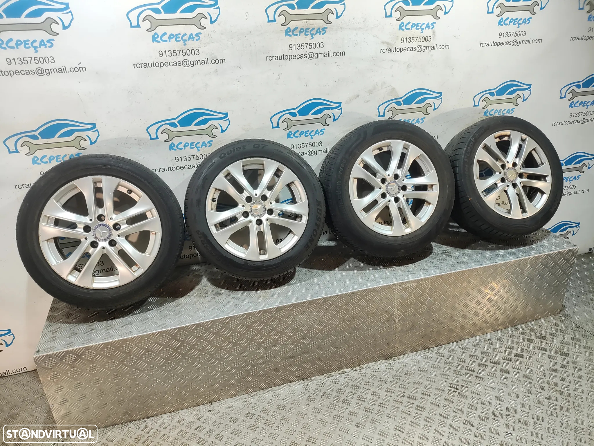 Conjunto Jantes 16 Borbet Originais Mercedes Benz Class C W204 7J ET43 5x112 - 2
