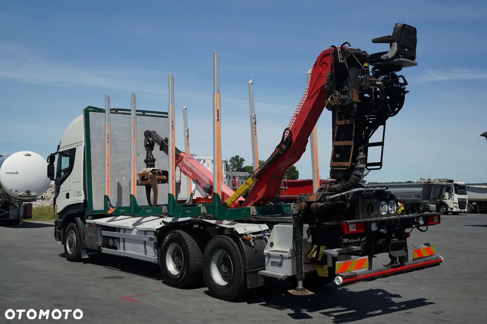Iveco 570 STRALIS X-WAY / 6X4 / DO DREWNA / DO DRZEWA / DO LASU / HDS CRANAB TZ 12.2 / AUTOMAT - 7