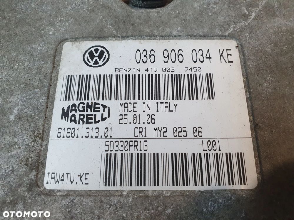 SKODA FABIA I 1,4 16V STEROWNIK SILNIKA 036906034KE - 2