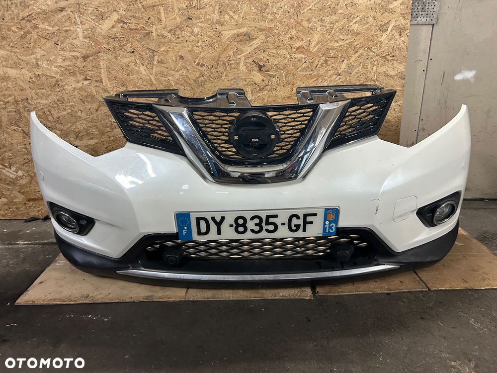 Nissan X-trail III T32 zderzak przód 6x pdc przedni kompletny grill atrapa 2014- kamera perła płyta pod zderzak - 6