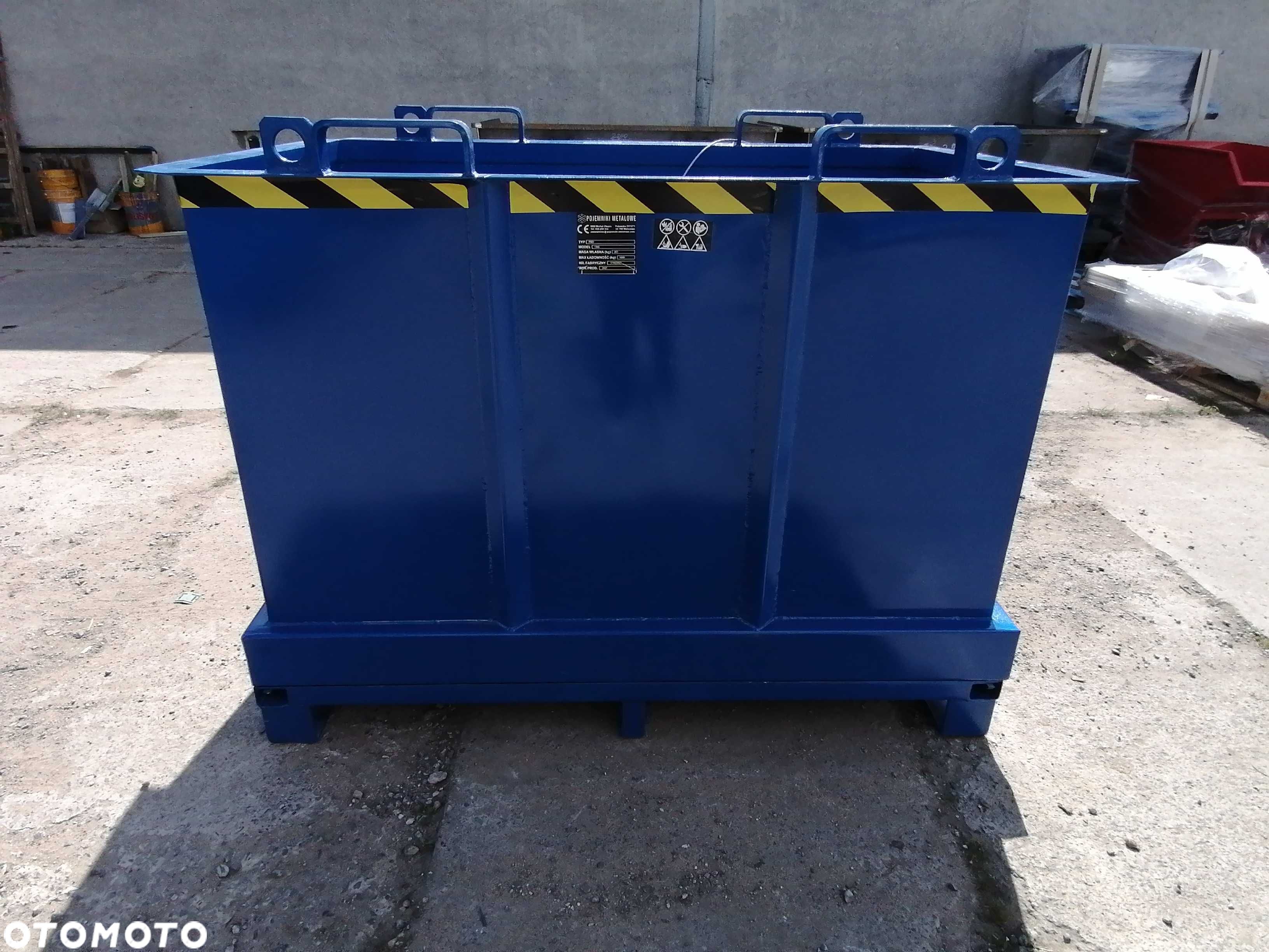 Pojemnik Z Uszami Do Widlaka Otwierane Dno - PMD 1000L kontener - 1