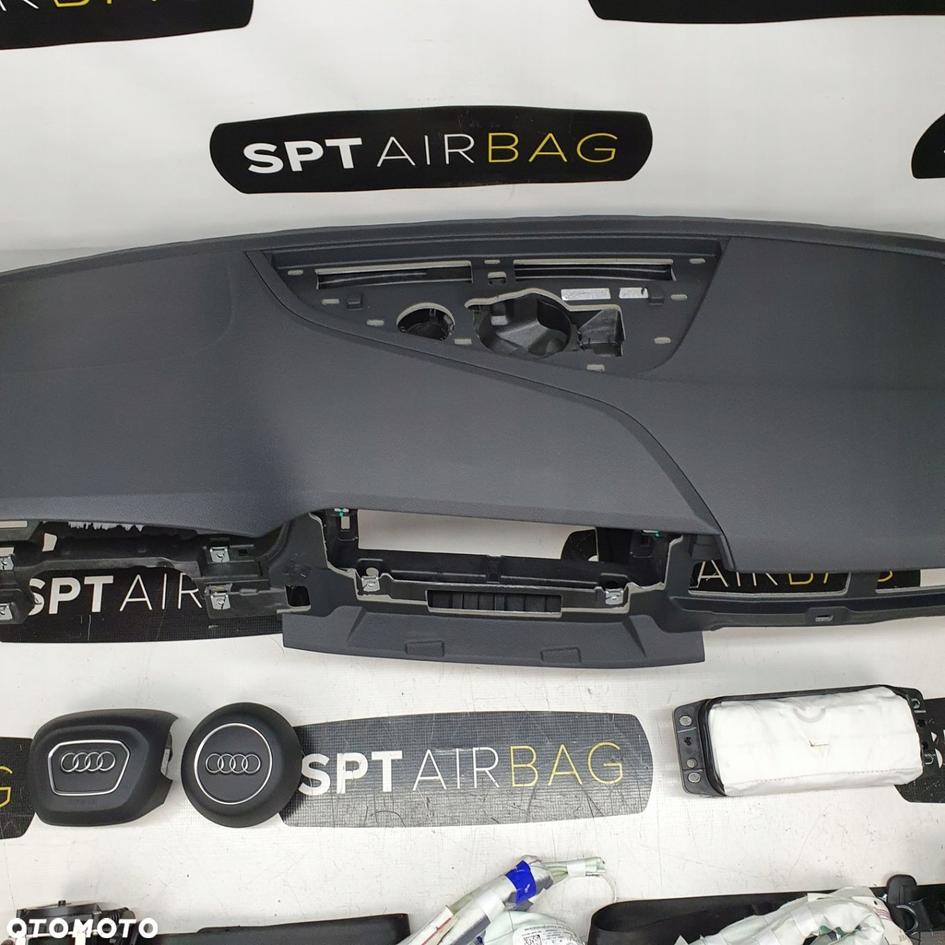 AUDI A4 B9 DESKA ROZDZIELCZA KONSOLA KOKPIT PULPIT PODUSZKI AIRBAG AIR BAG PASY KURTYNY KIT SET - 3