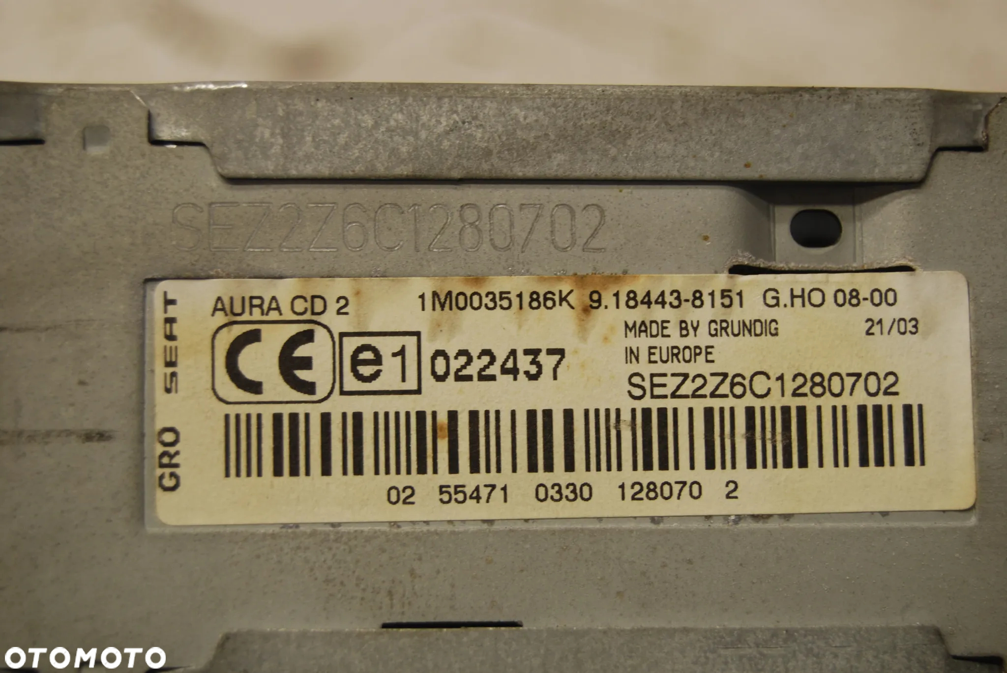 RADIO FABRYCZNE AURA CD 1M0035186K SEAT LEON I TOLEDO II - 3