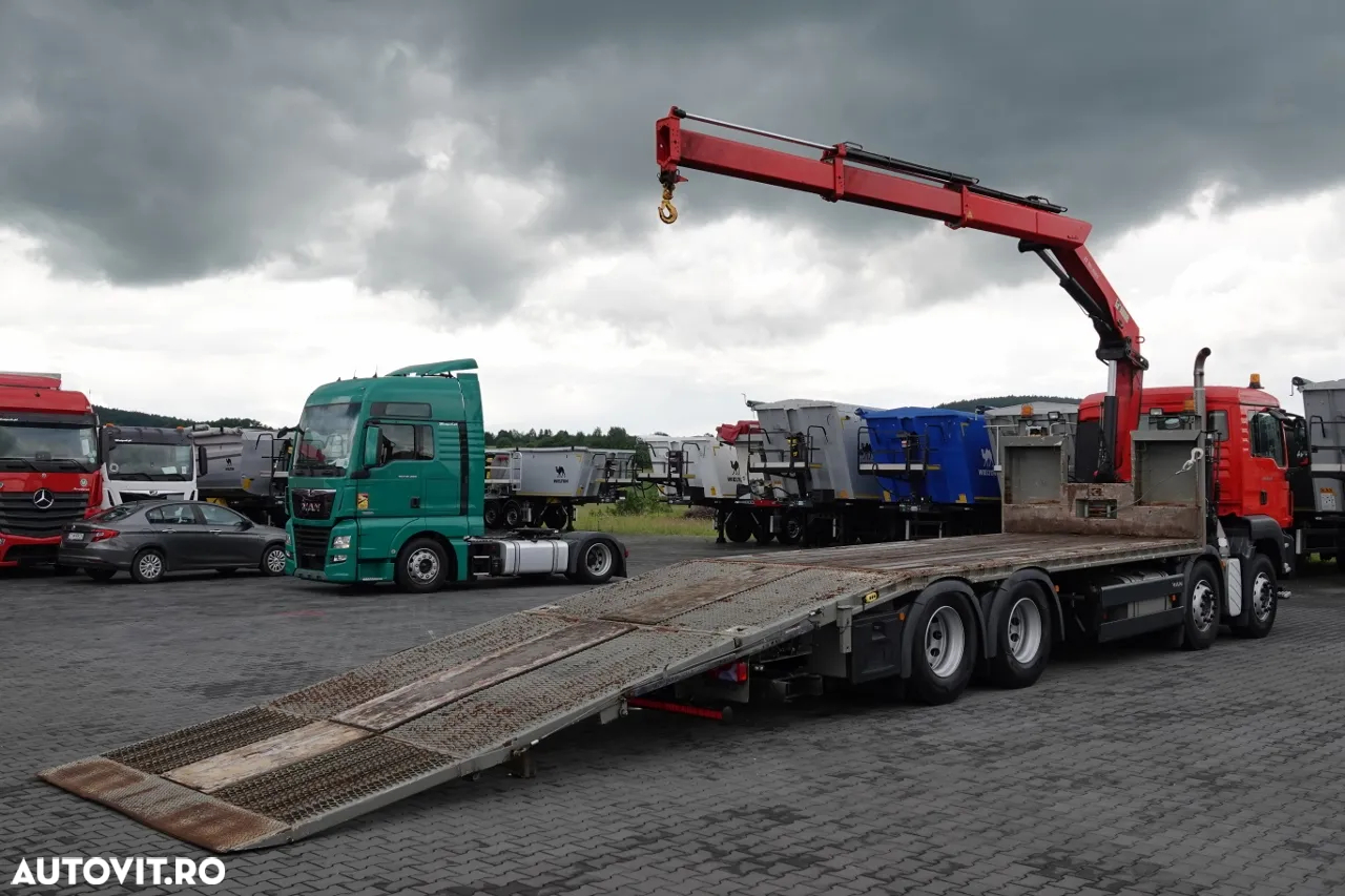 MAN TGS 35.360 / 8x2-4 / REMORCARE + HDS HIAB 166 E-2 / AXIE LIFTATOR / 4 AXI / GAMA HIDRAULICA / TROLIU / ASISTENTA RUTIERA / EURO 5 EEV - 3