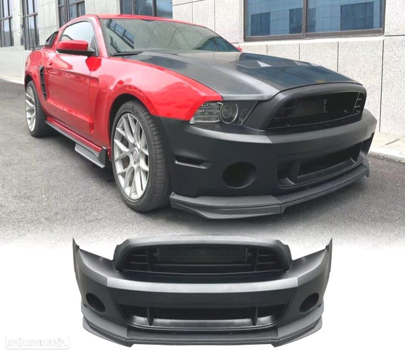PARA-CHOQUES FRONTAL FORD MUSTANG V6 GT 10-14 LOOK GT500 RESTYLING - 1