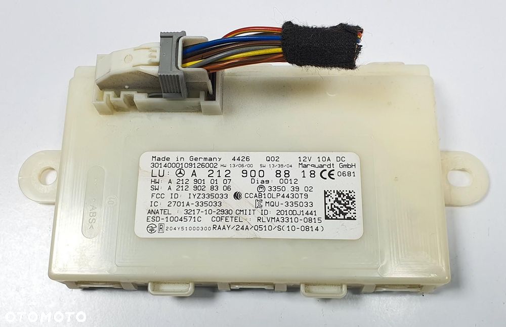 MODUŁ STEROWNIK KEYLESS MERCEDES W212 A2129008818 - 1