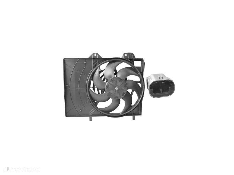 GMV radiator electroventilator Citroen C2 VTR/VTS, 2003-2009, motor 1.6, benzina, cu AC, 320 W; 380 mm; 2 pini - 1