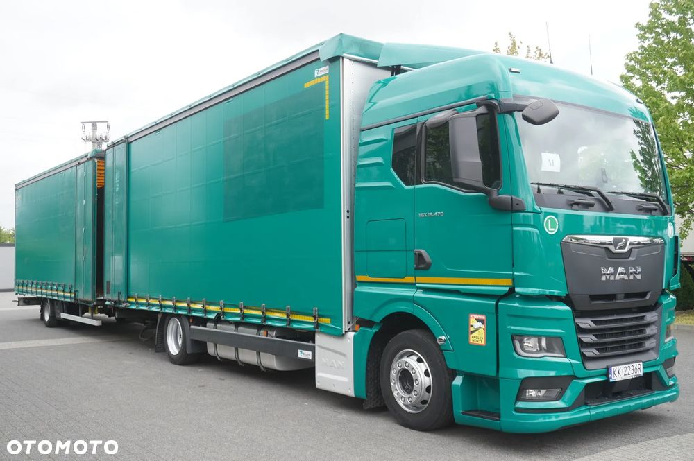 MAN TGX 18.470 / Zestaw / Przyczepa 19 EPAL / Firanka 19 EPAL / 2022 / Retarder / 15 sztuk - 4