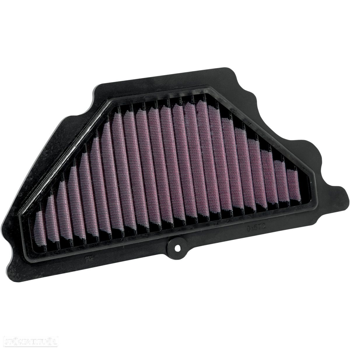 filtro de ar desportivo k&n filtro de corrida kawasaki zx6r ka-6007r - 1