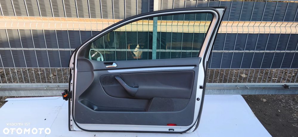 Drzwi kompletne Lewe Prawe VW GOLF 5 LA7W V części przód przednie 3D srebrne kierowcy poszycie - 14
