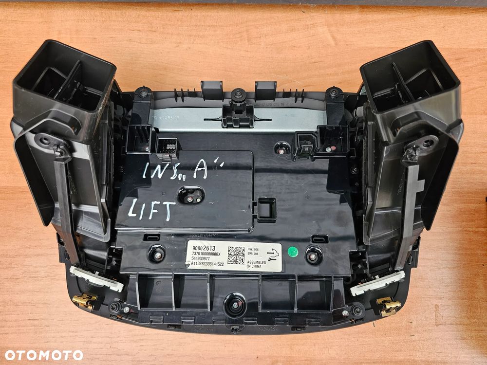 WYŚWIETLACZ RADIO PANEL KLIMATYZACJI OPEL INSIGNIA A PO LIFT KOMPLET 23439111 90802613 - 8