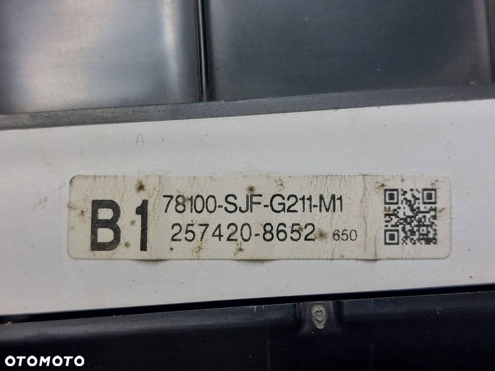 LICZNIK ZEGARY HONDA FR-V I 2.0 16V 78100-SJF-G211-M1 257420-8652 - 5