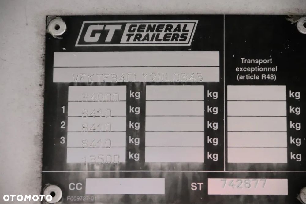 General Trailers TRAILERS / BENALU / WYWROTKA - 55 M3 / CAŁA ALUMINIOWA / 2000R - 23