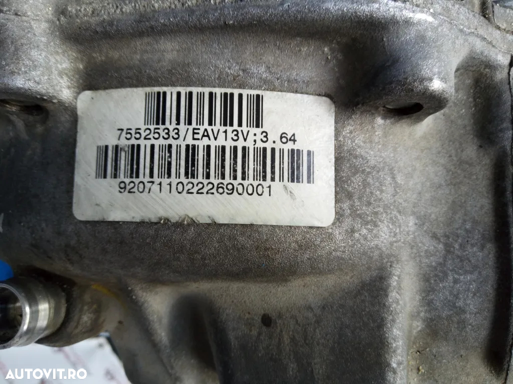 Diferential fata BMW X5 cod 7552533/EAV 13V, raport 3.64 2007 2008 2009 2010 2011 2012 2013 - 2