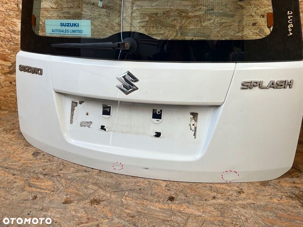 KLAPA TYŁ pokrywa bagażnika SUZUKI SPLASH Lakier: 26UB Biały - 10