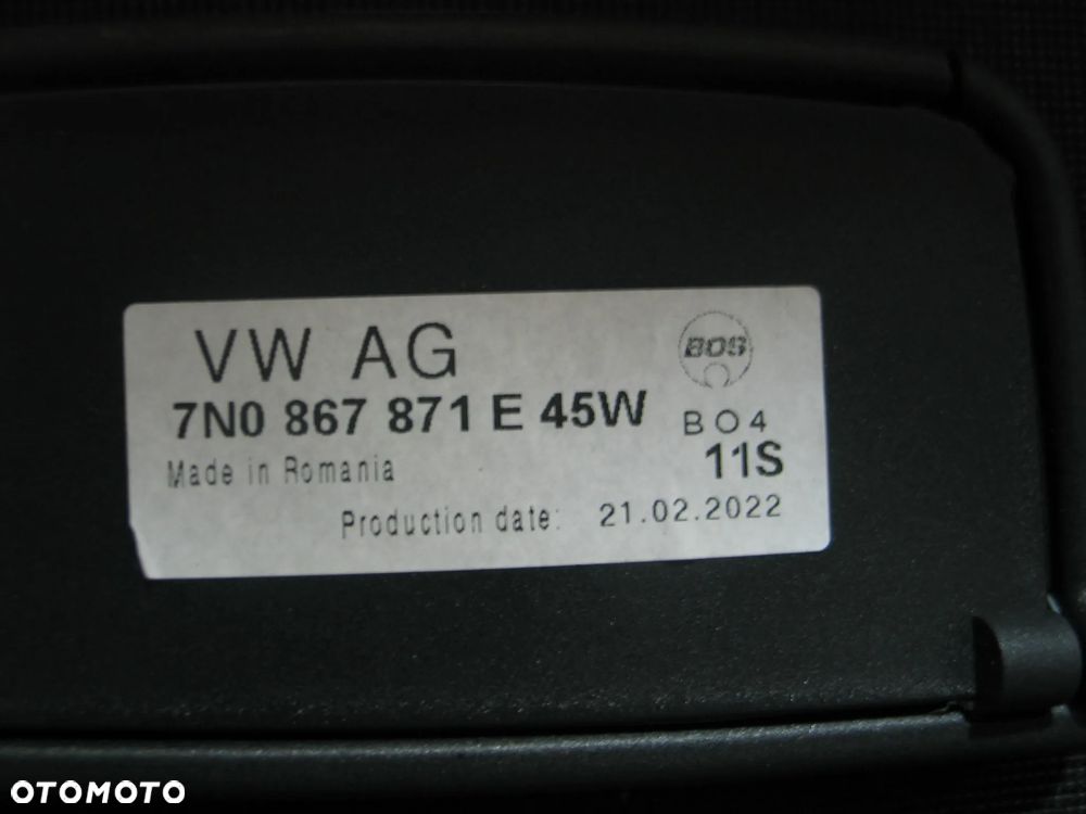Roleta bagaznika vw sharan seat alhambra 2 II 7N 7N0 7N0867871E oryginal - 10