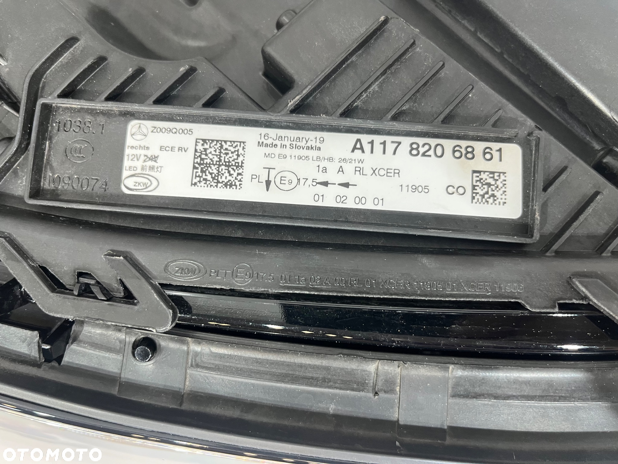 MERCEDES CLA W117 LIFT FULL LED LAMPA PRAWA PRZÓD EUROPA IDEALNA A1178206861 - 9