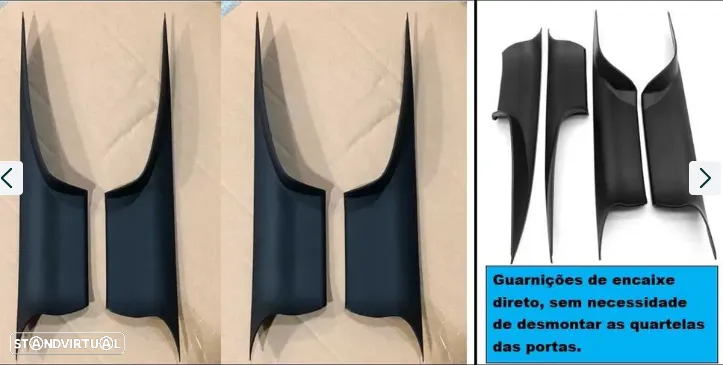 Guarnição puxador de porta Esqº ou Drtº BMW série 7 F01 F02 - 4