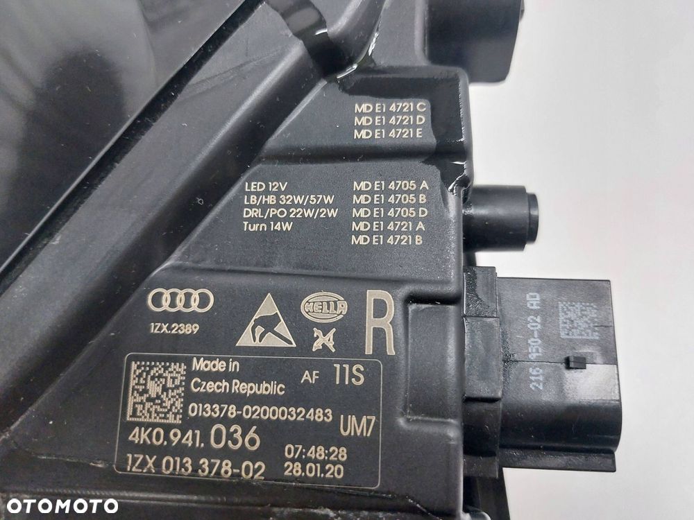 audi a6 s6 c8 lampa prawa full led matrix kompletna 4k0941036 europa - 9