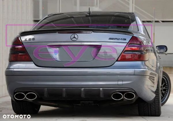 MERCEDES E KLASA W211 AMG WZÓR SPOILER LOTKA NA KLAPE PODKŁAD - 7