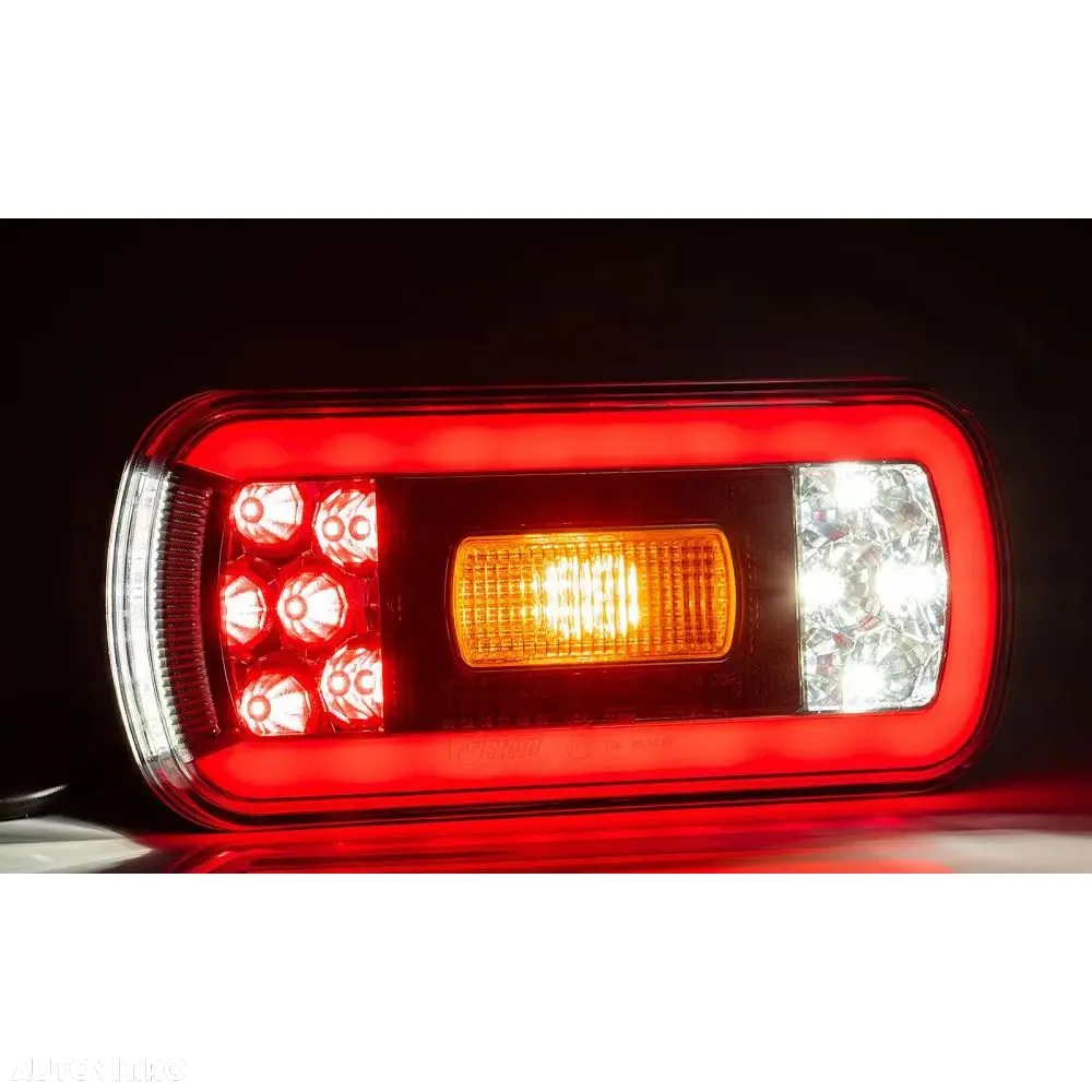 Lampa spate 220x100, 6 functii, cu mers inapoi si numar, LED, FT-130 Fristom, FT 130 - 4