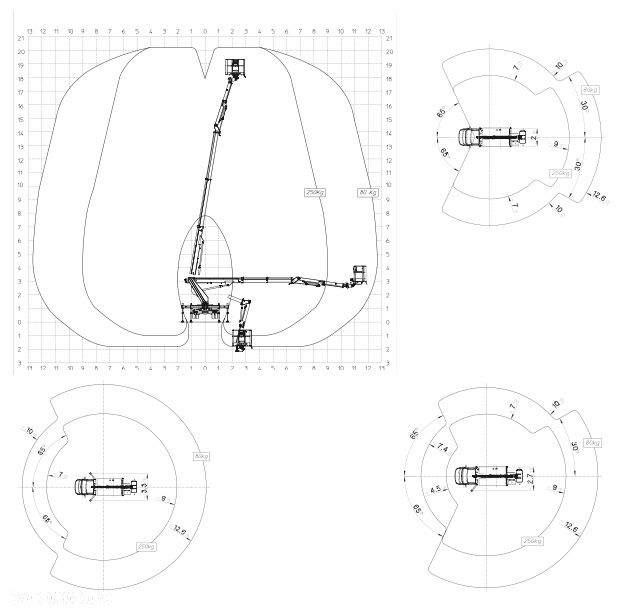 Nissan Podnośnik Koszowy Multitel MJ 201 21 Metrów 13 w Bok Tylko 960 MTH ! Kosz 225  KG! Zwyżka! Ogon  ! UDT! jak Wumag Ruthmann GSR - 38