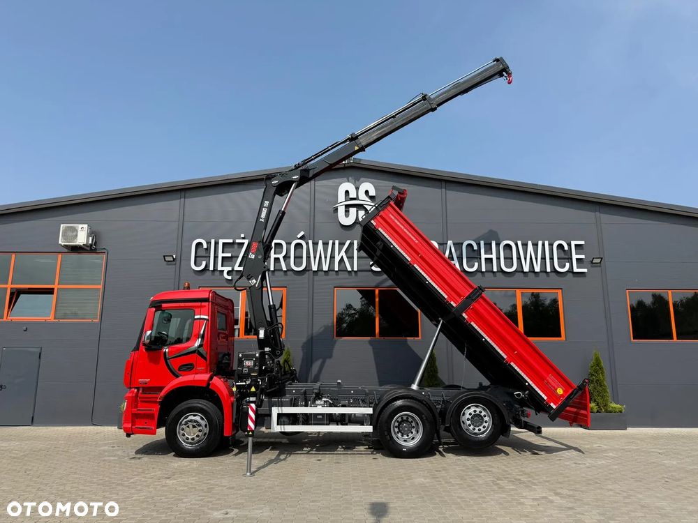Mercedes-Benz AROCS 2532 // E6 // wywrotka 3-Stronna + HIAB HIDUO 158 B-2 // 6x2 6x4 HDS żuraw kran crane kiper kipper // Actros Antos - 22