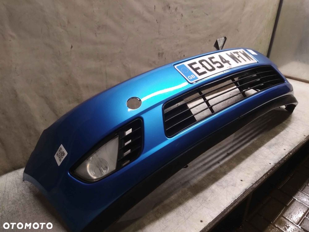 ^ ZDERZAK PRZÓD PRZEDNI FORD FIESTA MK.6 6 VI NIEBIESKI BŁĘKITNY HALOGENY - 3