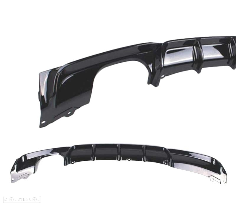 DIFUSOR BMW F30 F31 LOOK M PERFORMANCE DUPLA ESQUERDA PRETO BRILHANTE ABS - 2