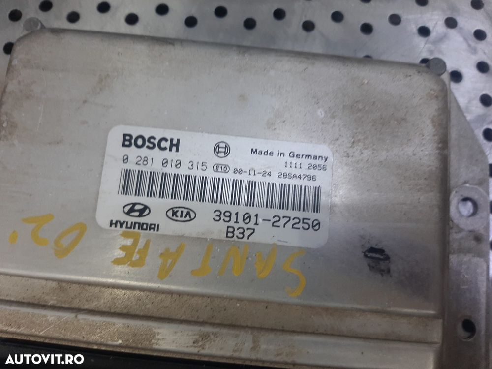 ecu calculator motor  2.0 crdi hyundai santa fe 2002  0281010315  39101-27250 - 3
