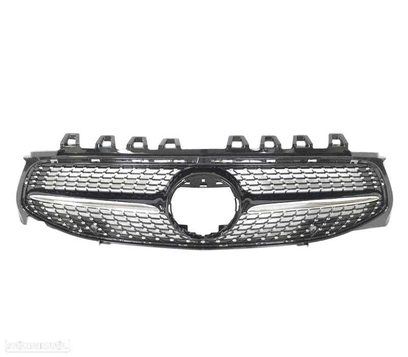 GRELHA FRONTAL MERCEDES W118 CLA 19- LOOK DIAMOND CROMADO - 2